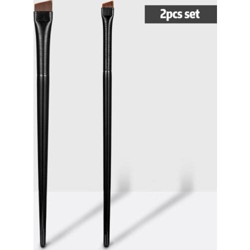 2pcs/Kit Makeup Brush Eyeliner Eye Brow Synthetic Hair Make Up Brushes Eyebrow Sharp Cosmetic Tools Professional Maquillaje