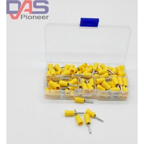 50pcs/pack PTV 5.5-13 Pin Pre-insulating wire Terminal(Type TZ-JTK) 12-10 AWG Wire ferrule terminal Connector