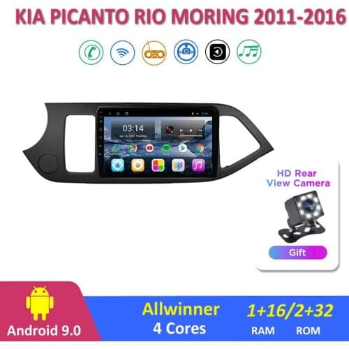 9'' IPS Android 9.0 Car Radio Multimedia KIA MORING 2011-2016 Left Peptide GPS Navigation Navi Player Auto Stereo 2din WIFI