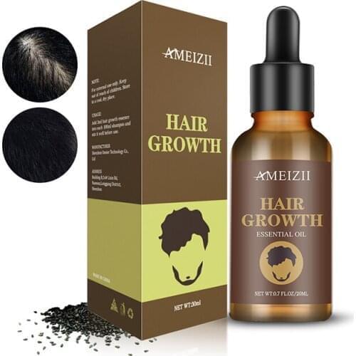 Hair Growth Essential Oils Natural Plant Nourishing Repair Anti Hair Loss Liquid Hair Growth Serum Dense Brighten Hair Care Tool