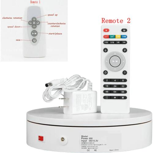 HQ RC01 Remote Control Rotating Electric Turntable Display Stand Base Automatic Revolving Platform for Picutre Video Shooting
