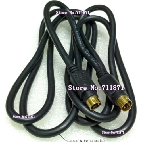 Coarse wire diameter Gold plated pure copper Male to Male 4P S-Video Cable Line 4Pin Separate Video Super Video Line Cable