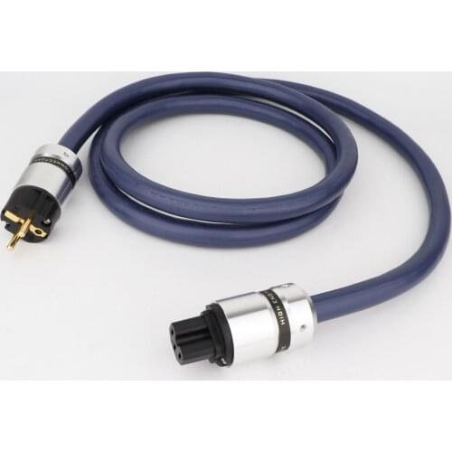 Monosaudio P902 99.9998% Pure Copper Schuko Power Cable HIFI EMC Shield Power wire EU/US Power Cable with Gold Connector AC Main