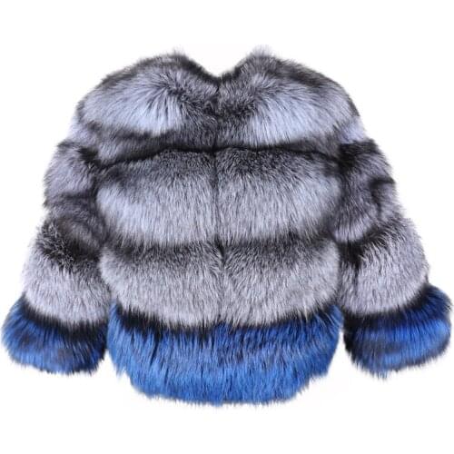 Maomaokong 2021 new 100% true fur coat natural fox fur Fashion winter jacket vest warm thick silver fox womens short jacket