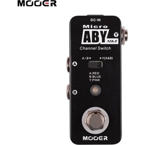 MOOER ABY MKII Guitar Effect Pedal Mini Channel Switch Guitar Pedal True Bypass Full Metal Shell Guitar Parts & Accessories