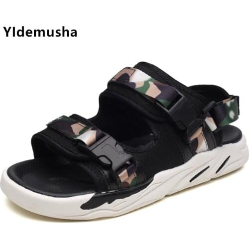 2020 New Outdoor Men Sandals High Quality Summer Soft Sandals for Men Comfortable Beach Flats Men Shoes Fashion Men Casual Shoes