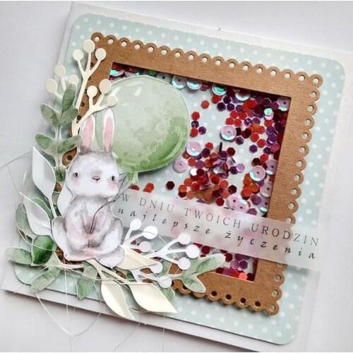 Panalisacraft Lace Square Frame Metal Cutting Dies And Stamps cut die scrapbooking Album Paper Card Craft Embossing