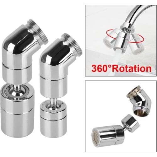 Tap Swivel Head Sprayer Adjustable Water Filter Connector Shower Faucet Sprinkler Aerator 360° Rotatable Splash-proof