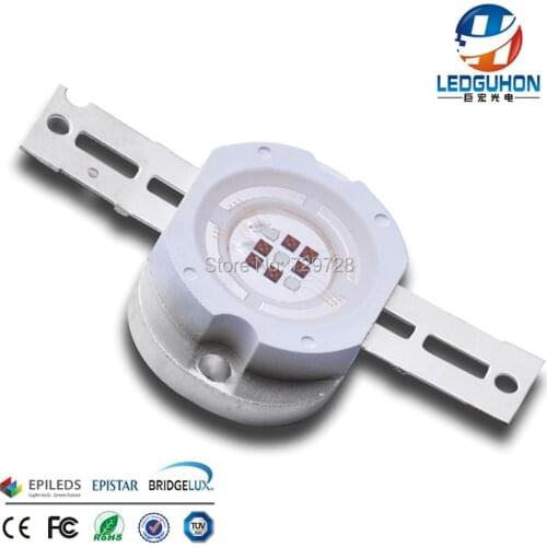 10w red blue light LED lamp bead