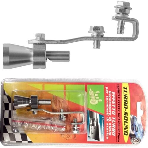 Universal Motorbike Car Exhaust Fake Turbo Whistle Pipe Sound Muffler Blow Off Valve Universal Simulator Whistler