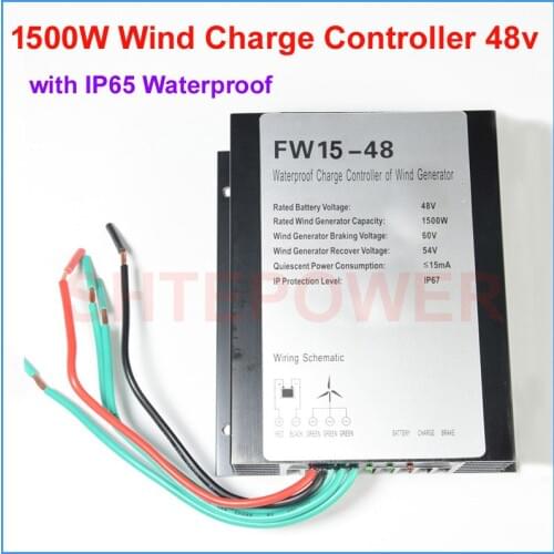 1.5KW wind generator AC 48V wind charger controller apply 1500W Controller with LED Brake Controller