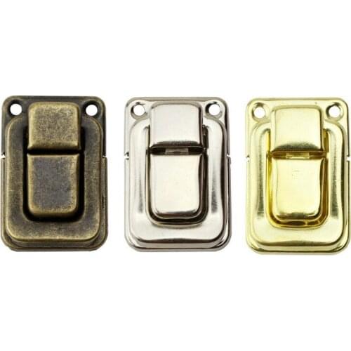 2pc Vintage metal buckle Lock bronze Golden Hasp Latch Clasps for Jewelry Chest Gift Wine Wooden Box Hardware Accessories