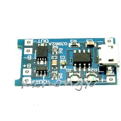 Lithium battery charging board 5V turn 1A 4.2V charging module charger MICROUSB interface with over discharge protection