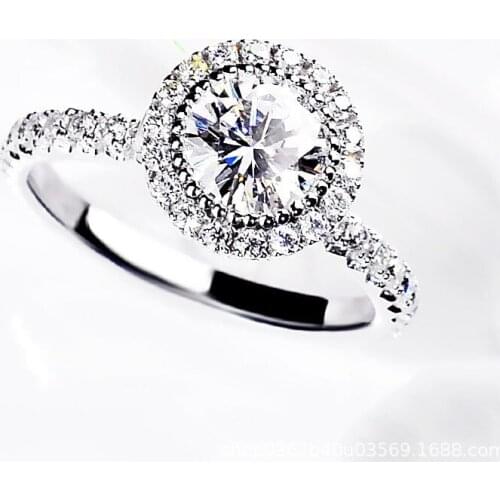 Qitian Dasheng Tight Hoop Luxury Full Diamond 925 Sterling Silver Ring Women Wedding Engagement Party Elegant Original Design
