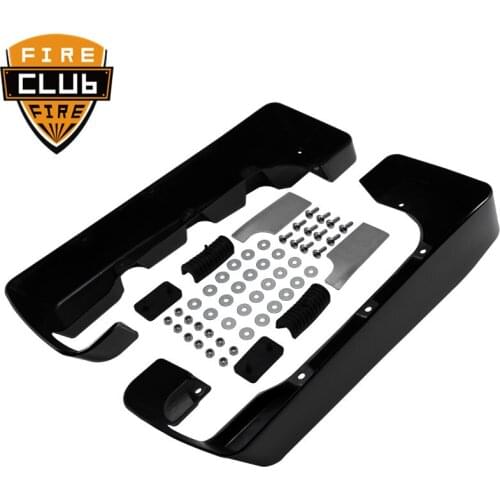 Motorcycle Hard Stretched Saddle Bag Extensions For Harley Gliding Road King 1997-2013 Side Box Heightened Base