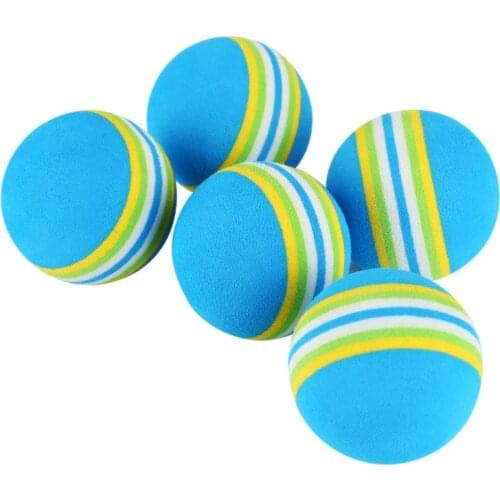 10 PCS Cat Toy Ball Interactive Cat Toys Play Chewing Rattle Scratch EVA Ball Natural Foam Ball Training Pet Supplies