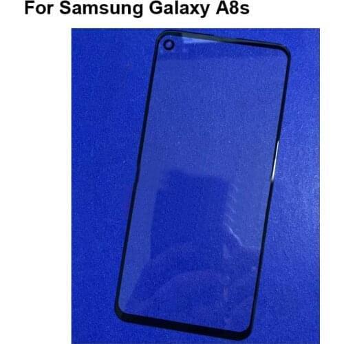 2PCS For Samsung Galaxy A8S A 8s Front Outer Glass Lens Repair Touch Screen Outer Glass without Flex cable A8 S SM-G8870