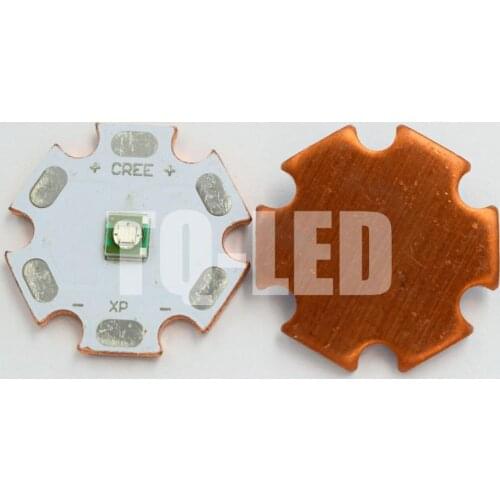 50pcs/lot Cree XPE XP-E Blue 450-455nm 460-470nm Green 530-535nm 3.5W High Power LED Emitter on 8mm/12mm/14mm/16mm/20mm PCB