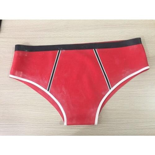Free Shipping !!! Sexy Mens Exotic Short Panties Rubber Latex Men Underwear Latex Briefs lingerie panties