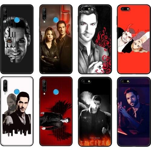 Black tpu Case For Huawei Honor 20 Lite 10 10i 20S 30S 30 Case Honor 7A 5.45 7s 7C 5.7 Case Cover lucifer tv show