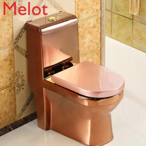 European Rose Gold Toilet Creative Arts Bar Pumping Toilet Super-Great Color Anti-odor Toilet