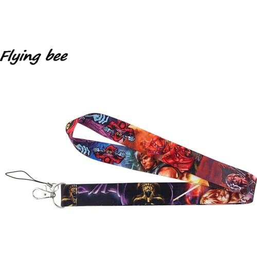 Flyingbee Universe Masters Cartoon Key Chain Lanyard Gifts For Child Students Friends Phone USB Badge Holder Necklace X1130