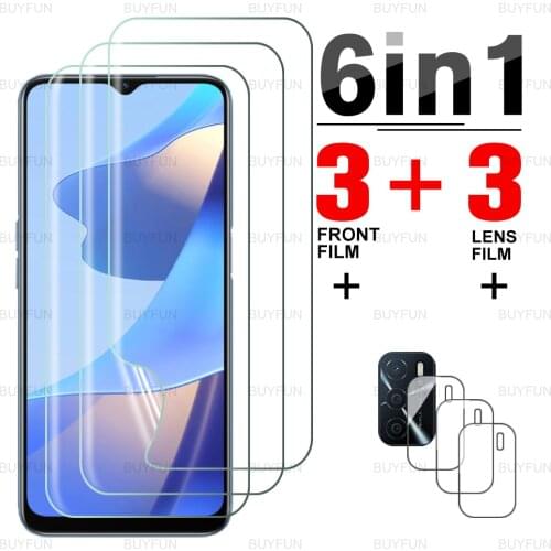 Hydrogel Film For Oppo A16 6.52inch Anti-fingerprint soft film for oppo a16 appo a74 a54 a94 5g a5 a9 2020 camera safety film