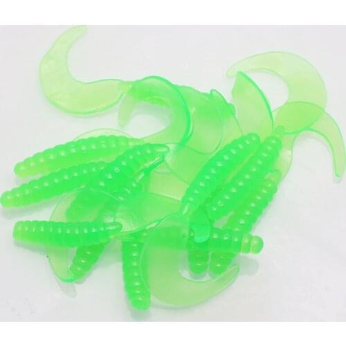 1Pcs Worm soft bait Jig Wobblers Fishing Lures 5cm/6.5cm Artificial Silicone Baits Shrimp Flavor Additive With salt Bass Tackle