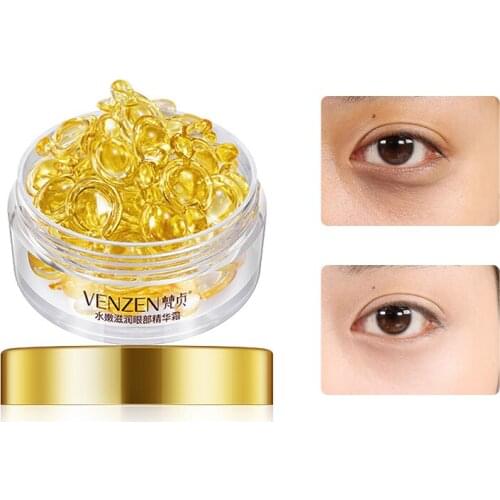 Eye Collagen Capsules Essence Fullerene Anti-Aging Fine Lines Placenta Whitening Moisturizing Skin Rejuvenation Eyes Serum 30PCS