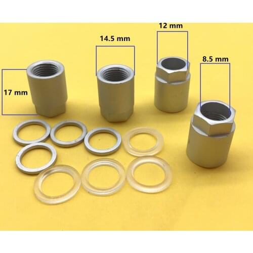 4x New Tpms Tire Valves Cap Alloy Tubeless Valve Tyre Pressure Monitoring System Sensor Valve Nut Repair Kit