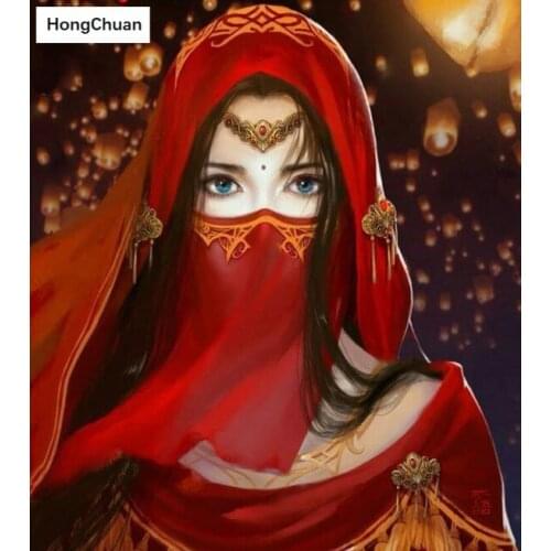 Masked Beauty 5DDIY Rhinestone Square/Round Diamond Painting "Abstract Colorful" Cross Embroidery Mosaic Color Art Mural