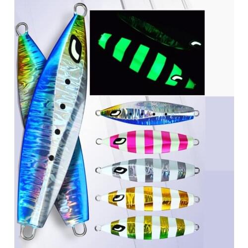 Slow Rolling Iron Plate Slow Falling Widened Lead Fish 200g Luminous Road Sub Sink Bottom