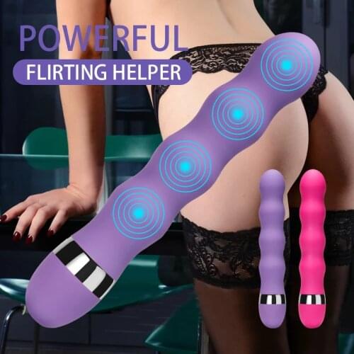 Female Sex Toy Stick Thread Massager Masturbation Clit Stimulator Multi-speed G-spot Vagina Vibrator Big Dildo