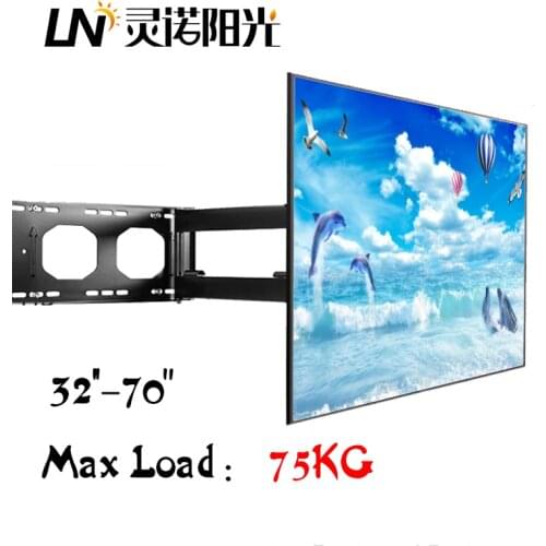 Full Motion TV Wall Mount Bracket For 32''-70" LCD LED Screen With Long Arms Max VESA 700x400mm Heavy Duty Wall Bracket Hold