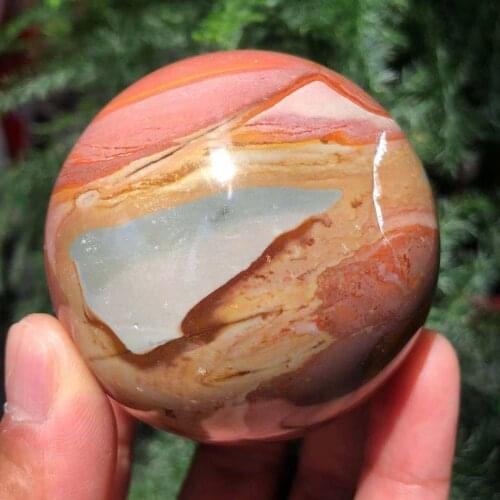 Natural Marine jasper ball, hand cut crystal ball, perfect ball, healing