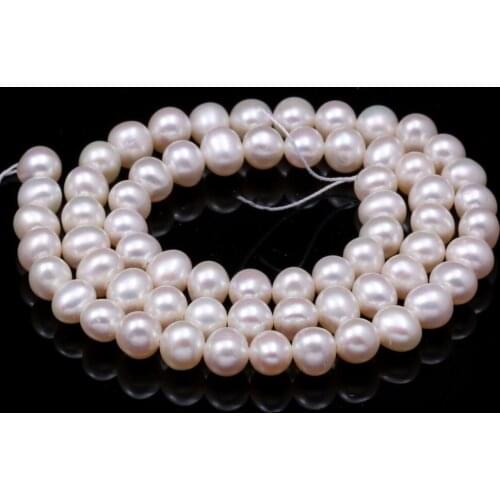 Natural Freshwater Sphere Pearl Loose Beads 36 Cm For DIY Bracelet Earring Necklace Sewing Craft Jewelry Accessory