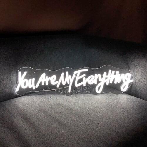 You Are My Everything Custom Led Neon Sign Wall Decor for Home Cafe Hotel Hall Propose Wedding Party Personalized Design Light