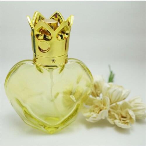 50PCS Free shipping 6colors Empty Perfume Bottles with Heart Shape Fragrance Atomizer Spray Refillable Bottle Series of Six