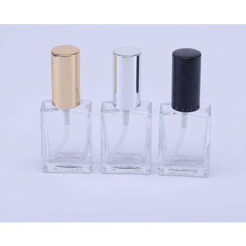 30ml 50Ml high quality glass perfume bottle atomizer perfume bottle transparent spray bottle crystal transparent square