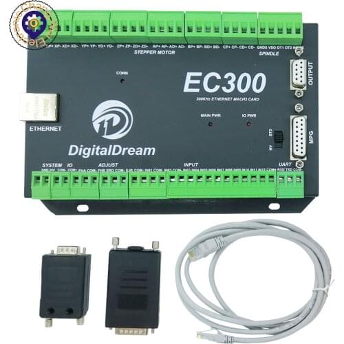 CNC Ethernet upgrade Mach3 USB Motion Controller EC300 3/4/5/6 Axis Control Card for milling machine