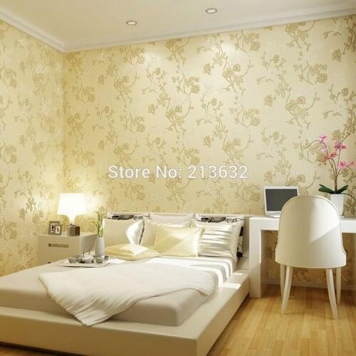 ZXqz 16 non-woven wallpaper simple European style of non-woven wallpaper bedroom living room warm modern background fields