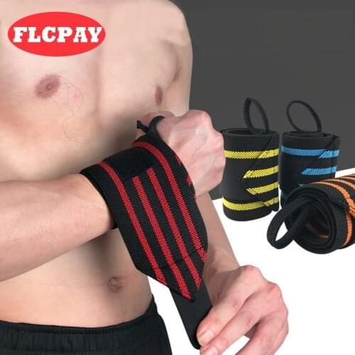 1 PCS Weight Lifting Sports Wristband Bracer Gym Fitness Wrist Support Straps Wraps Bandage Training Safety Hand Bands Wrister