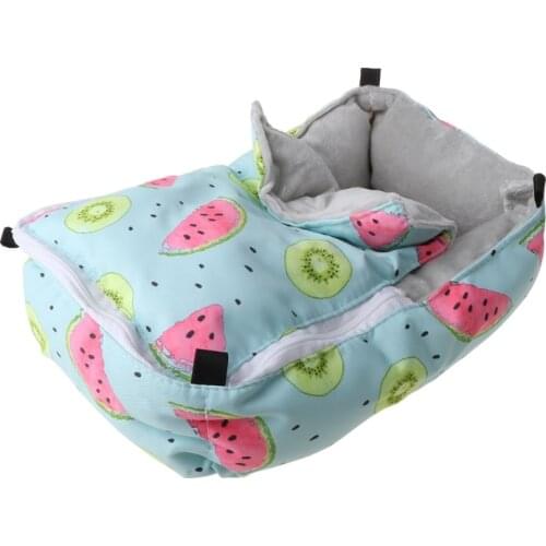 2021 New Winter Warm Hamster Bed Sugar Glider Squirrel Hanging Cave Bed Snuggle Nest Toy