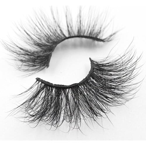 25mm 5D Fluffy Long Real Mink Lashes False 6D Eyelashes Handmade Wispy Long 3D Mink Lashes Natural Eye Extension Makeup