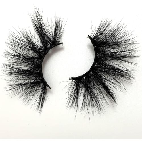 25mm mink lashes 100% handmade natural thick eyelashes wispy makeup extention 3D mink hair volume soft false eyelashes GS537