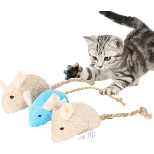 3Pcs Pet Cat Kitten Playing Plush Simulation Rat Mouse Scratch Bite Chewing Toy Cat Supplies Home pet toy Pet Products Plush