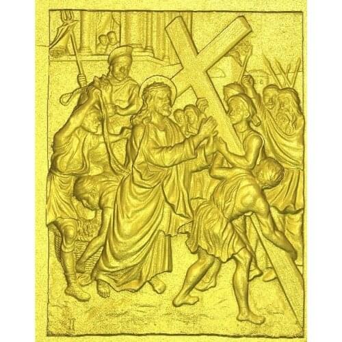 2_from_14 Jesus all scenes way of the cross in RLF file format 3d model relief for cnc in RLF file format