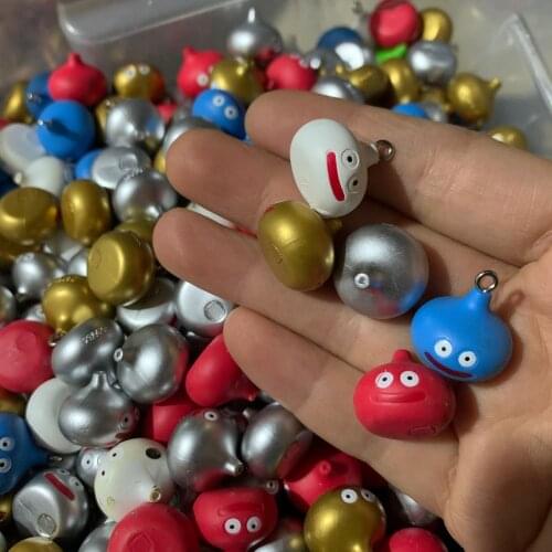 4pcs no repeat 2cm mini Dragon Quest cartoon slime action figure doll Japanese cartoon anime PVC model toy