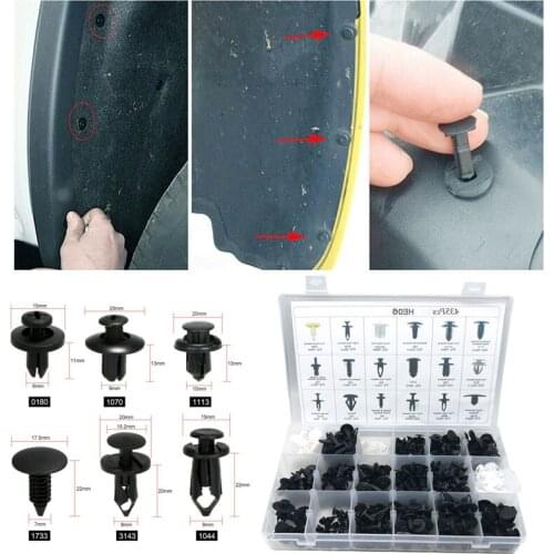 435pcs car hybrid plastic buckle interior trim panel fastener rivet clip bumper mudguard trunk fixing screw auto parts