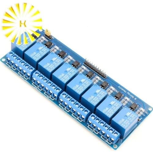 8 Channel Relay Module control panel 12V Low level trigger PLC Connector